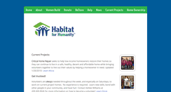 Desktop Screenshot of habitatwestside.org