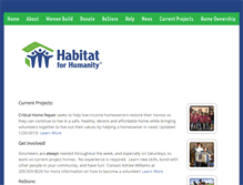 Tablet Screenshot of habitatwestside.org